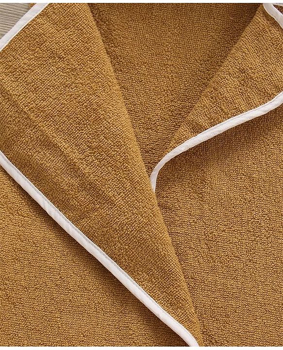 Babyhug Hooded Towel Bear Print - Brown