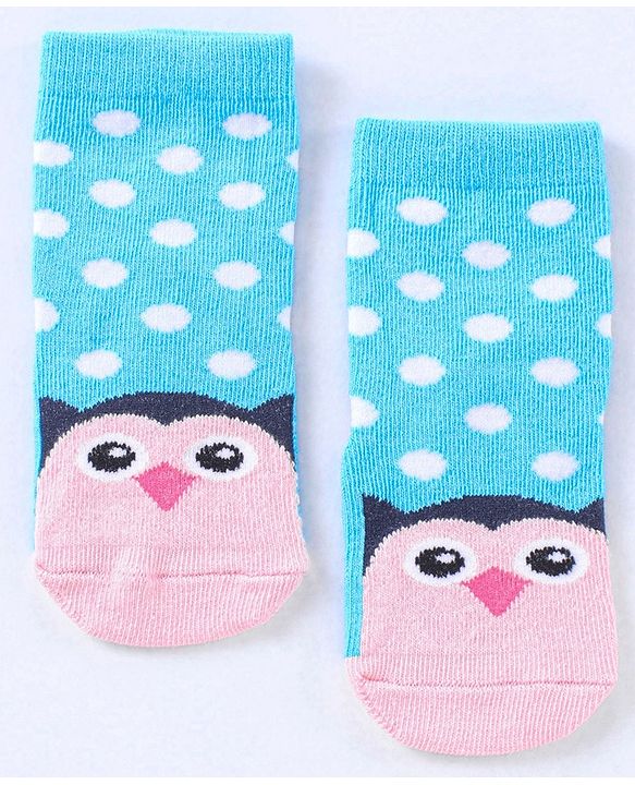 Cute Walk by Babyhug Cotton Blend Ankle Length Anti Bacterial Socks Multi Print Pack of 5 - Multicolour