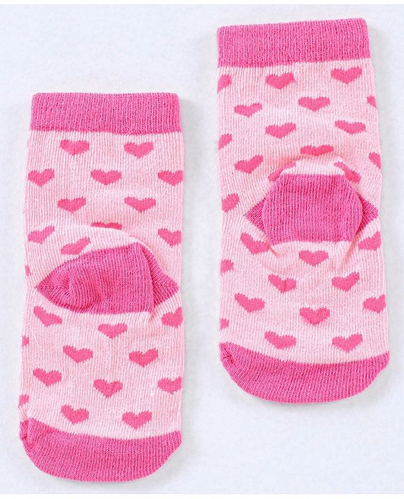 Cute Walk by Babyhug Cotton Blend Ankle Length Anti Bacterial Socks Multi Print Pack of 5 - Multicolour