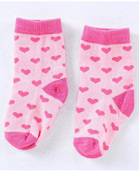 Cute Walk by Babyhug Cotton Blend Ankle Length Anti Bacterial Socks Multi Print Pack of 5 - Multicolour