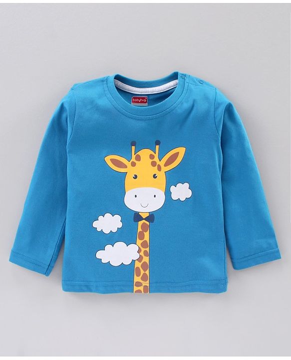 Babyhug Full Sleeves Animal Print Tee Pack of 5 - Multicolor
