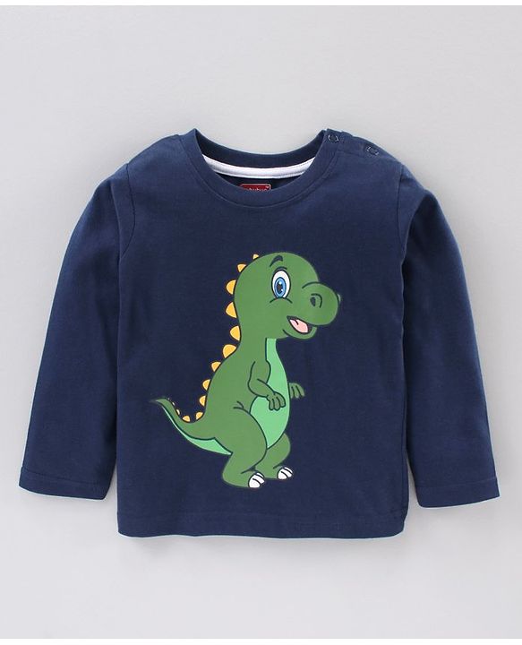 Babyhug Full Sleeves Animal Print Tee Pack of 5 - Multicolor