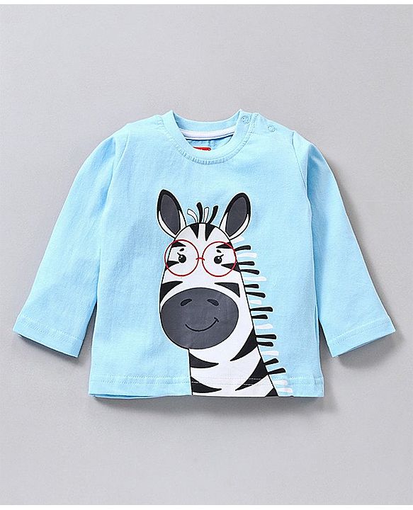 Babyhug Full Sleeves Animal Print Tee Pack of 7 - Multicolor