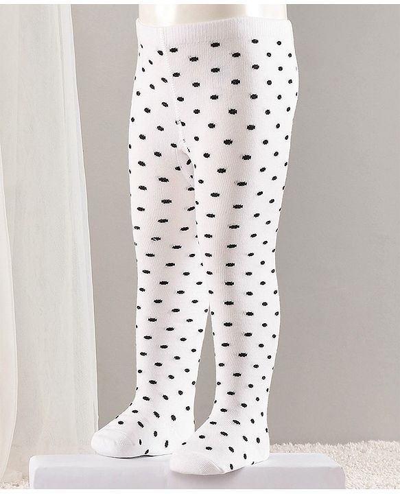 Cute Walk by Babyhug Cotton Striped Antibacterial Footed Tights - Red