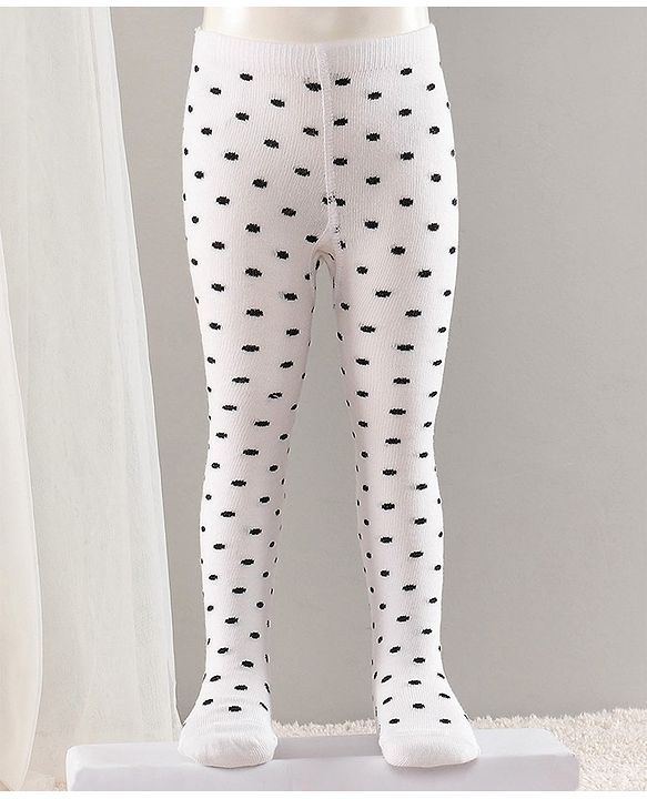 Cute Walk by Babyhug Cotton Striped Antibacterial Footed Tights - Red