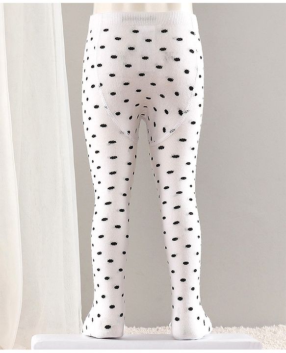 Cute Walk by Babyhug Cotton Striped Antibacterial Footed Tights - Red