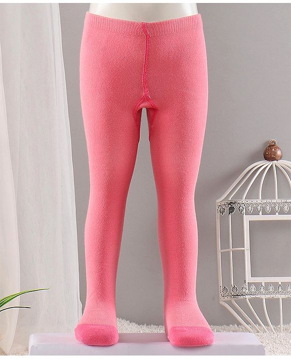 Cute Walk by Babyhug Cotton Antibacterial Footed Tights - Pink
