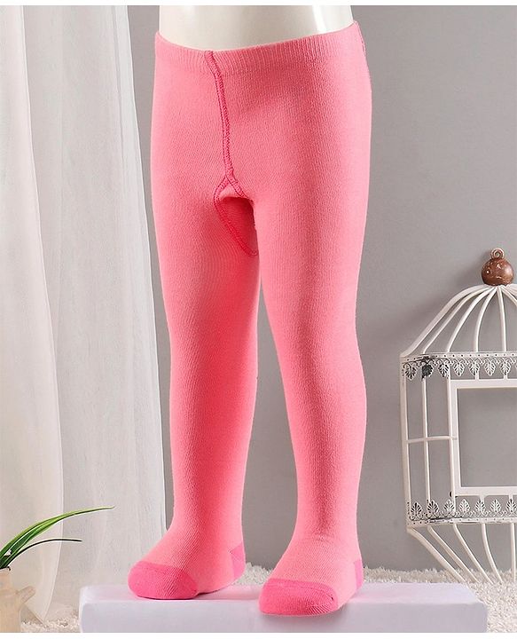 Cute Walk by Babyhug Cotton Antibacterial Footed Tights - Pink