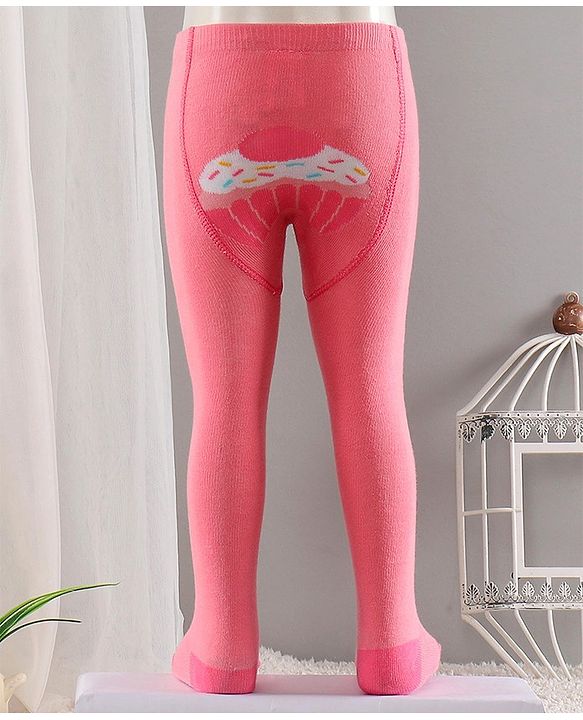 Cute Walk by Babyhug Cotton Antibacterial Footed Tights - Pink