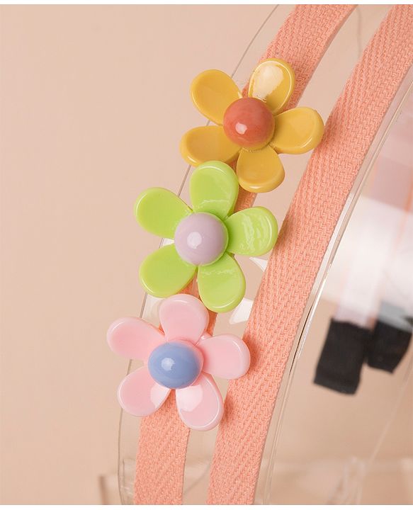 Pine Kids Hair Accessories Combo Free Size Pack of 5 - Multicolor