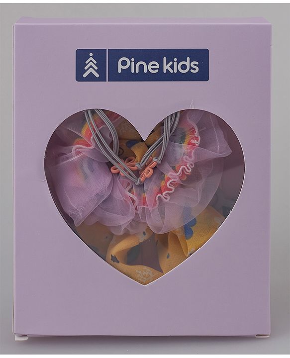 Pine Kids Hair Accessories Combo Free Size Pack of 8 - Multicolor