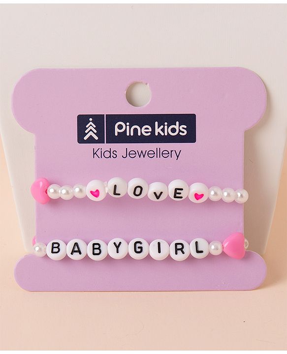 Pine Kids Beads Bracelets Pack of 2 (Color May Vary)