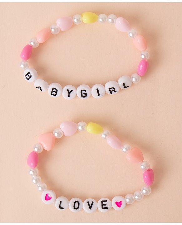 Pine Kids Beads Bracelets Pack of 2 (Color May Vary)