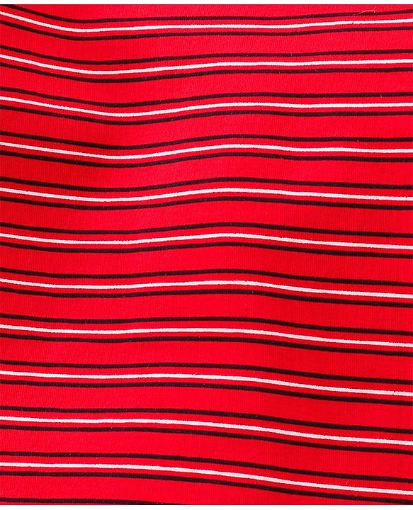 Babyhug Full Sleeves Vests Multi Print Pack Of 3 - Blue Red
