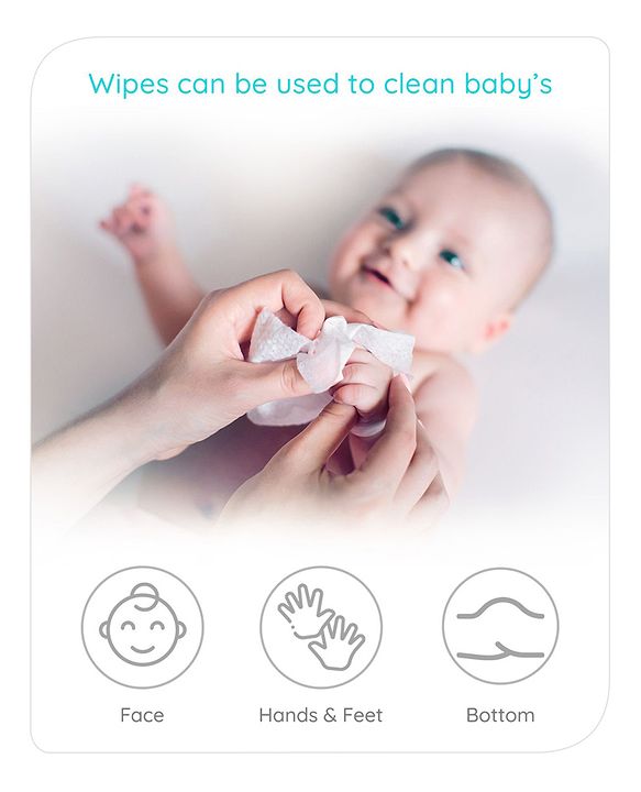 Babyhug Pro 98% Water pH 5.5 Moisture Balance Bamboo Wipes - 72 Pieces