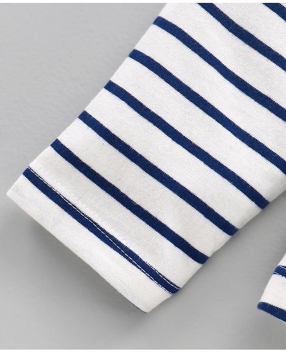 Pine Kids Full Sleeves T-Shirt Striped - Blue & White