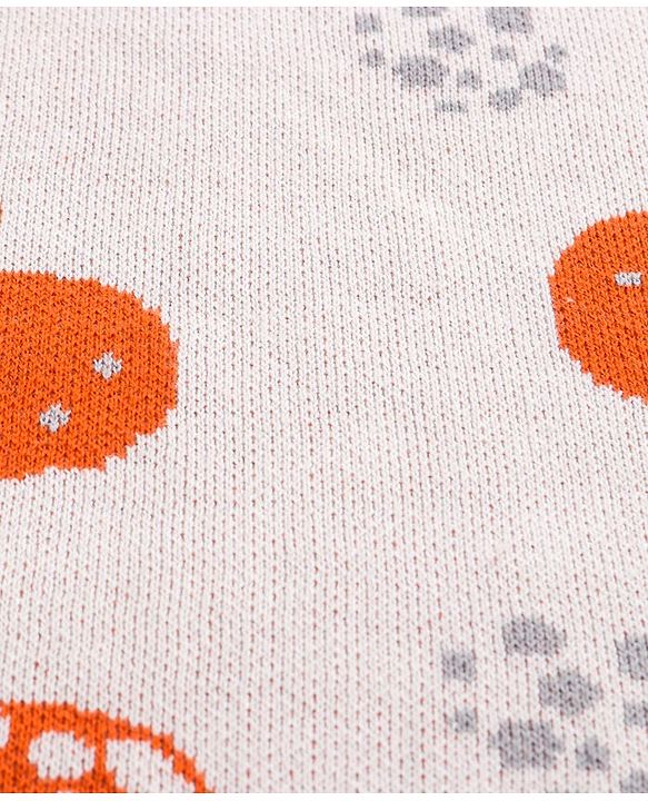 Babyhug Knitted Gift Set Giraffe Print Pack Of 5 - Orange