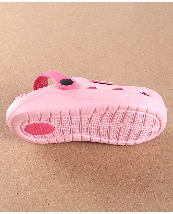Pine Kids Clogs Text Patch - Light Pink Fuchsia