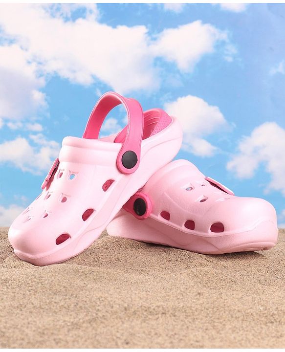 Pine Kids Clogs Text Patch - Light Pink Fuchsia