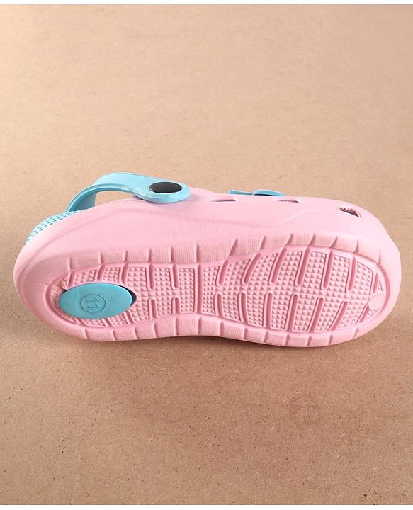 Pine Kids Clogs Text Patch - Light & Dark Pink