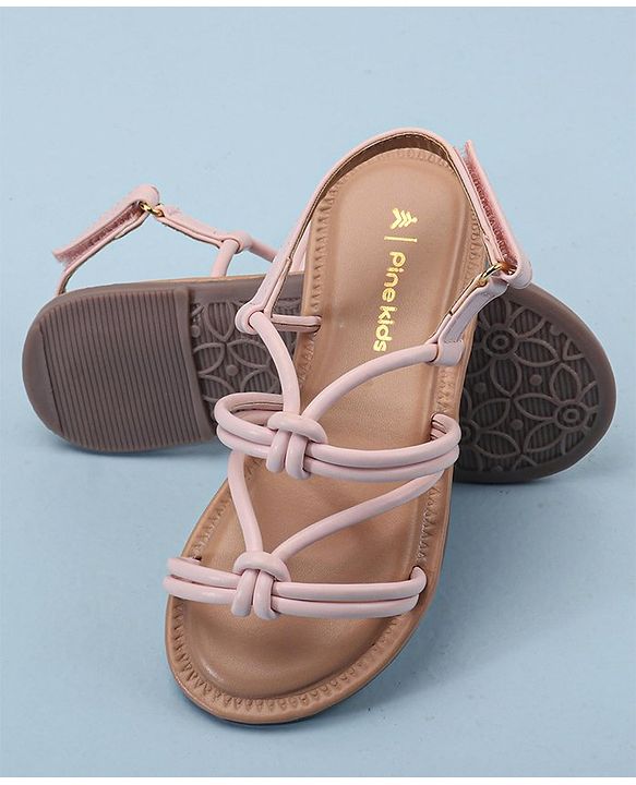 Pine Kids Sandals With Velcro Closure - Pink