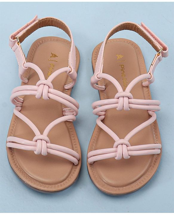 Pine Kids Sandals With Velcro Closure - Pink