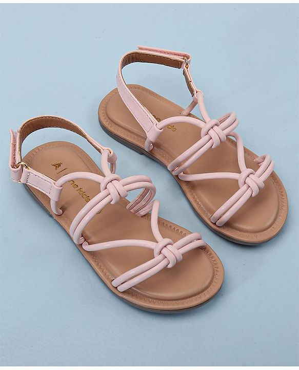 Pine Kids Sandals With Velcro Closure - Pink