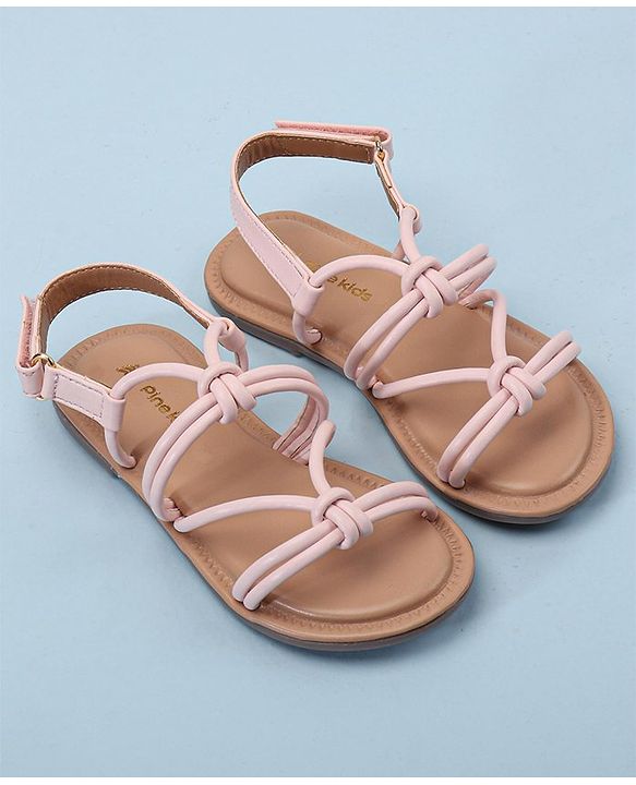 Pine Kids Sandals With Velcro Closure - Pink