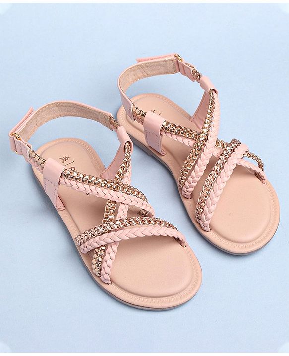 Pine Kids Sandals With Velcro Closure - Pink