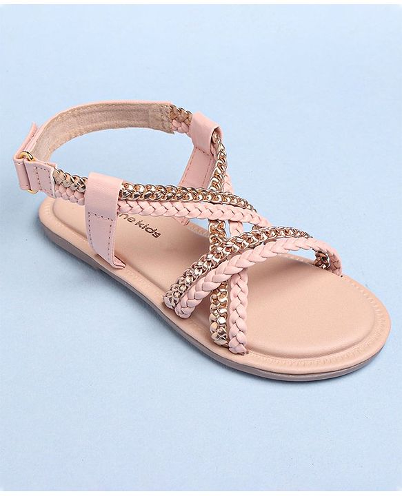 Pine Kids Sandals With Velcro Closure - Pink