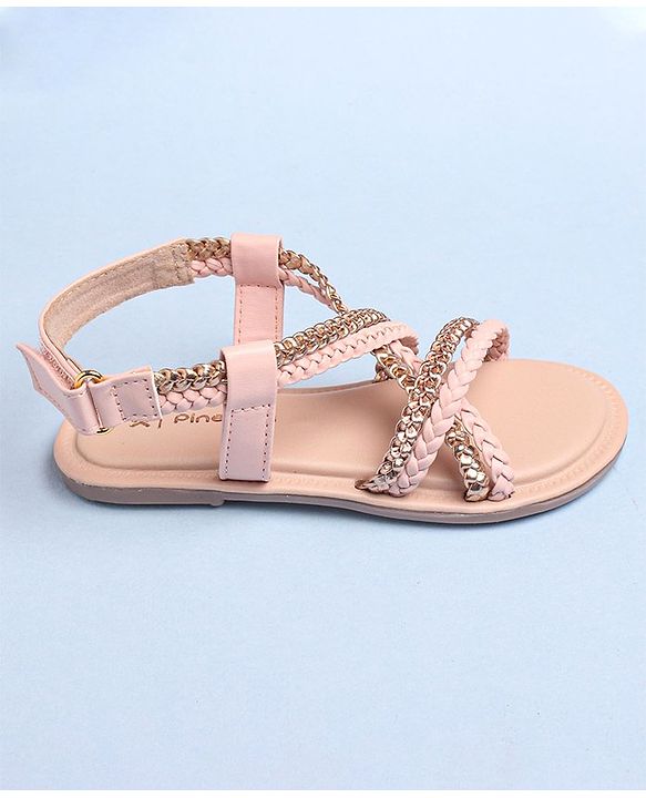 Pine Kids Sandals With Velcro Closure - Pink