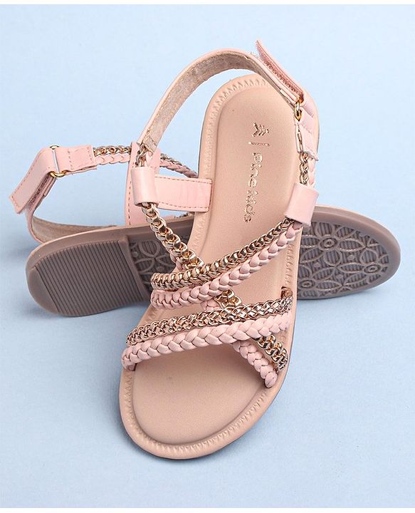 Pine Kids Sandals With Velcro Closure - Pink