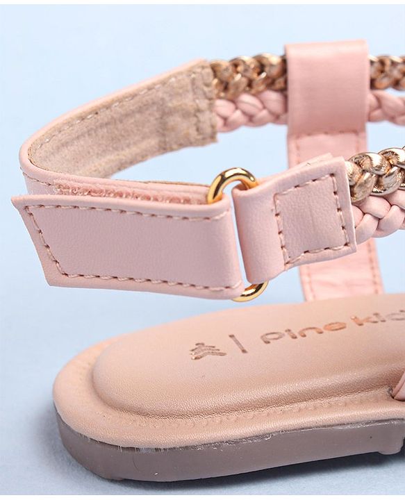 Pine Kids Sandals With Velcro Closure - Pink