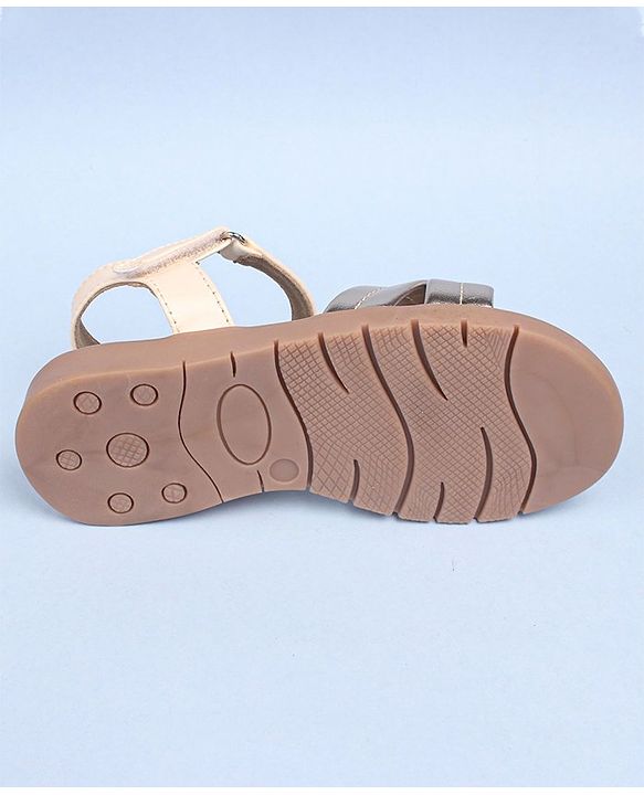 Pine Kids Party Wear Sandals - Gold