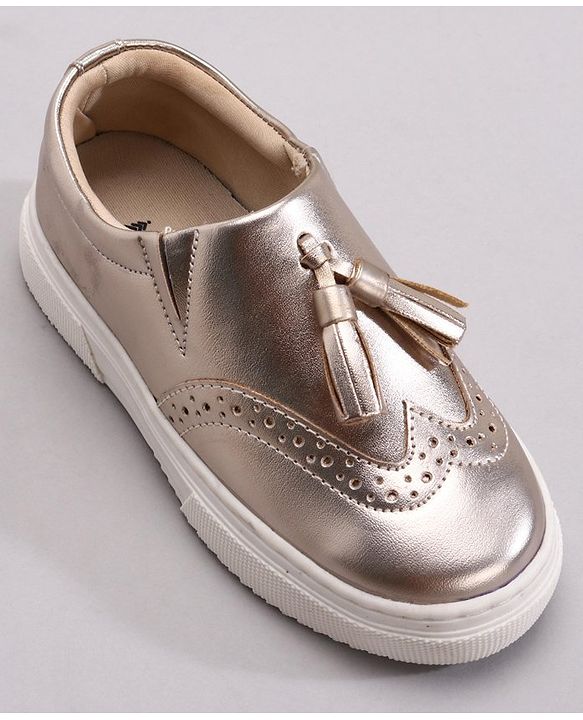 Pine Kids Pull On Casual Chunky Sole Shoes - Golden
