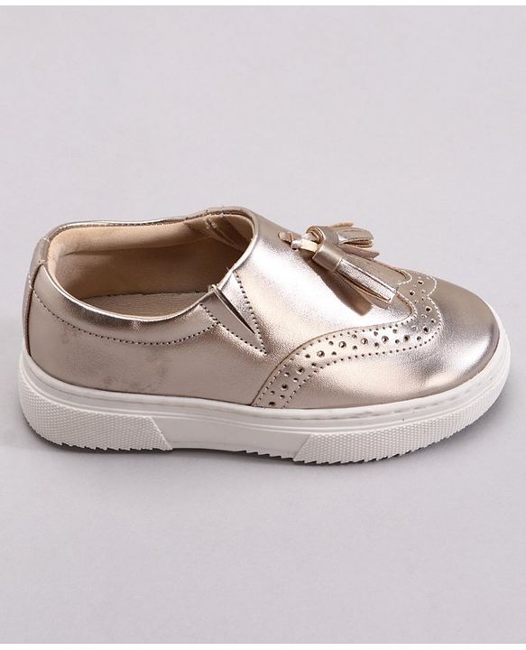 Pine Kids Pull On Casual Chunky Sole Shoes - Golden