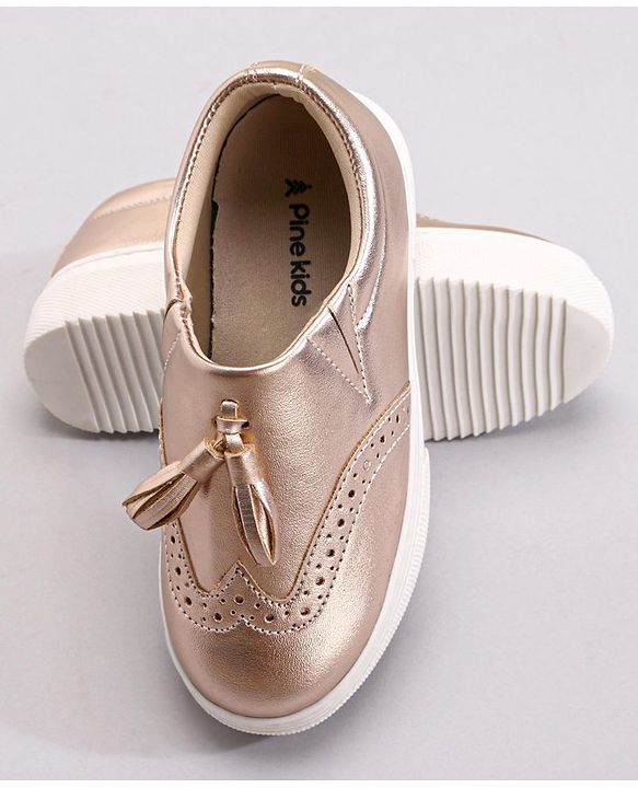 Pine Kids Pull On Casual Chunky Sole Shoes - Silver