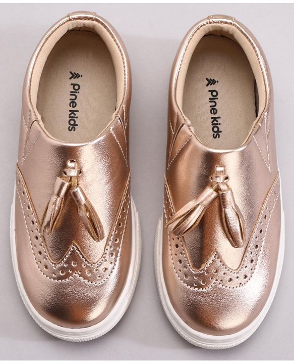 Pine Kids Pull On Casual Chunky Sole Shoes - Silver
