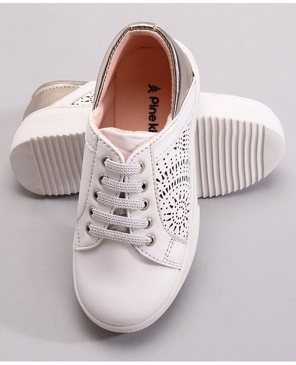 Pine Kids Casual Shoes - White