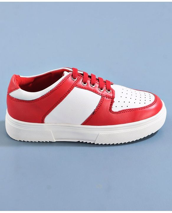 Pine Kids Slip On Casual Shoes  - Red White