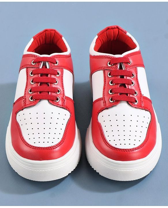Pine Kids Slip On Casual Shoes  - Red White