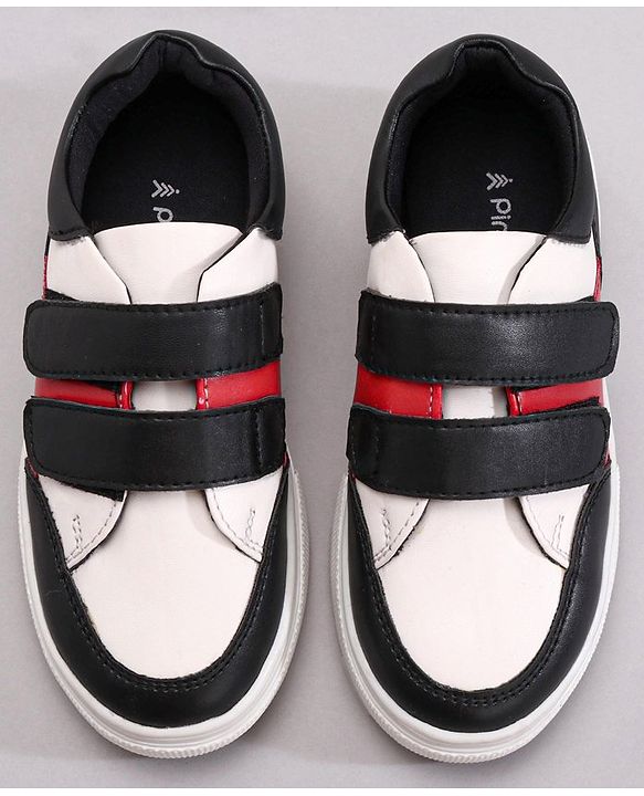 Pine Kids Casual Shoes - White Black Red