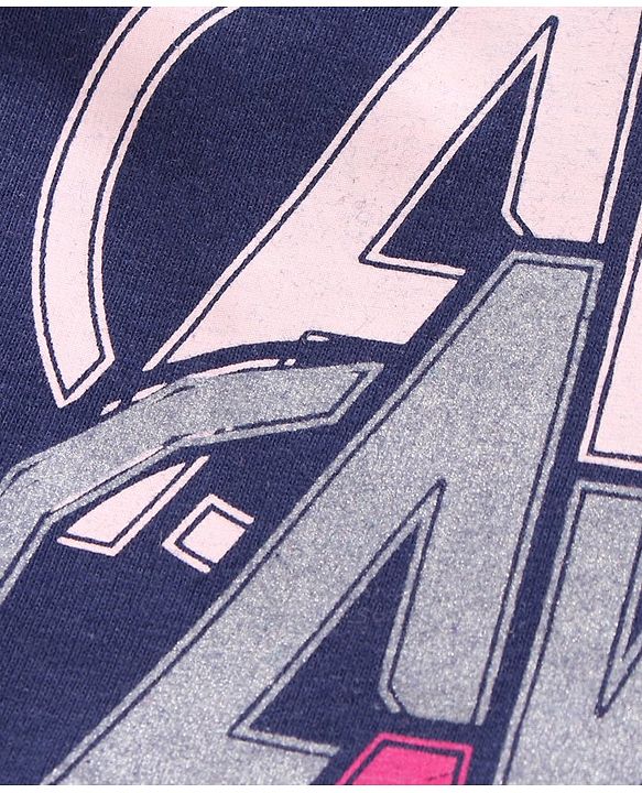Pine Kids Half Sleeves Marvel Avengers Bio Wash Tee - Blue
