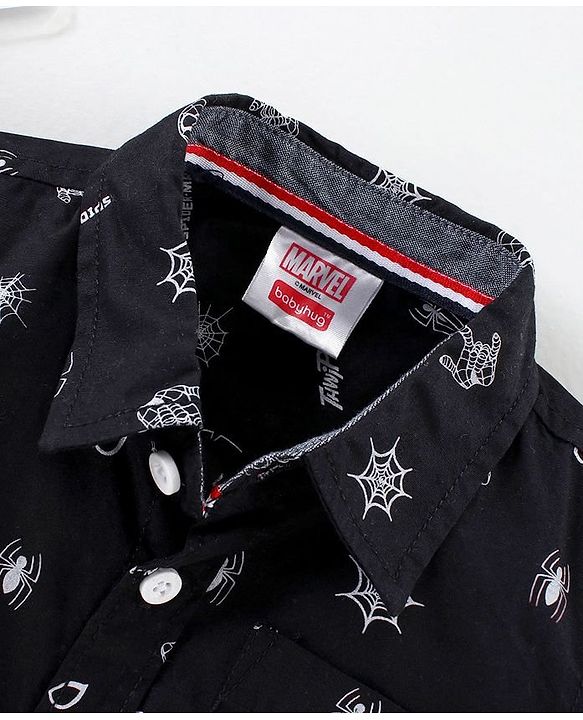 Babyhug Full Sleeves Shirt - Black