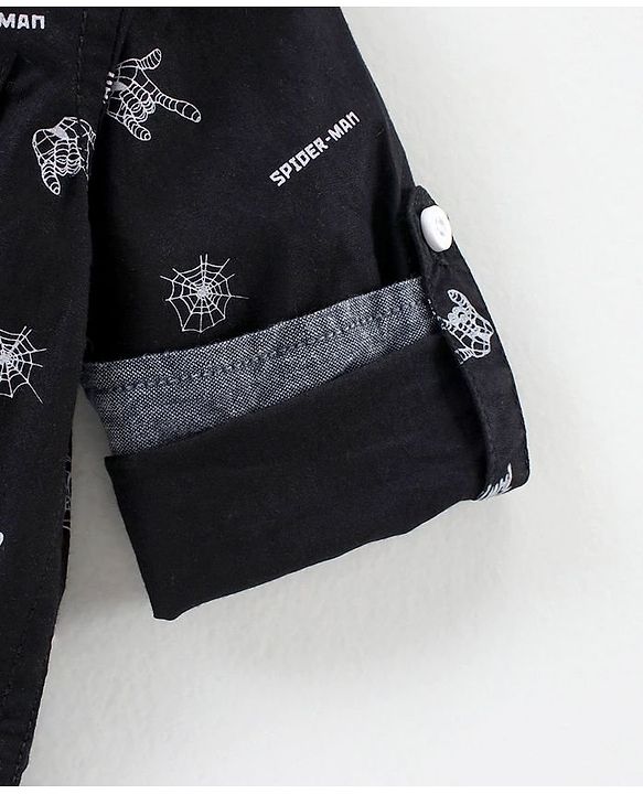 Babyhug Full Sleeves Shirt - Black