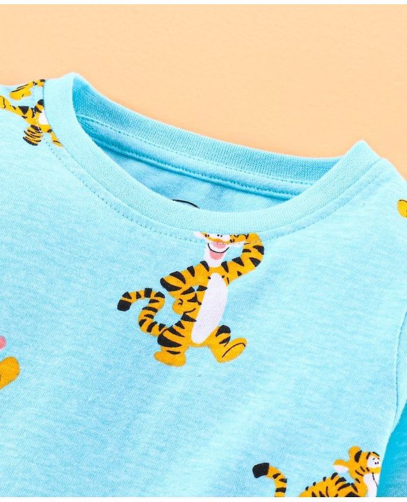 Babyhug Full Sleeves Dinosaur Print - Blue