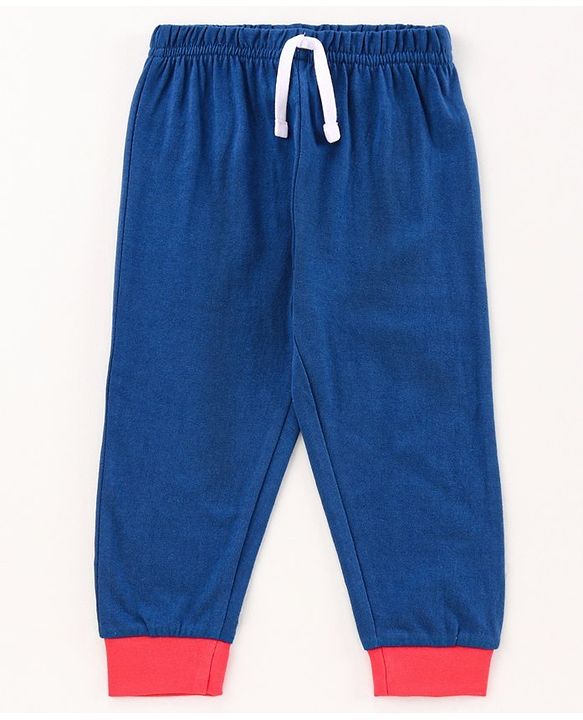 Babyhug Full Sleeves Nightwear Mickey Mouse Print - Red Blue