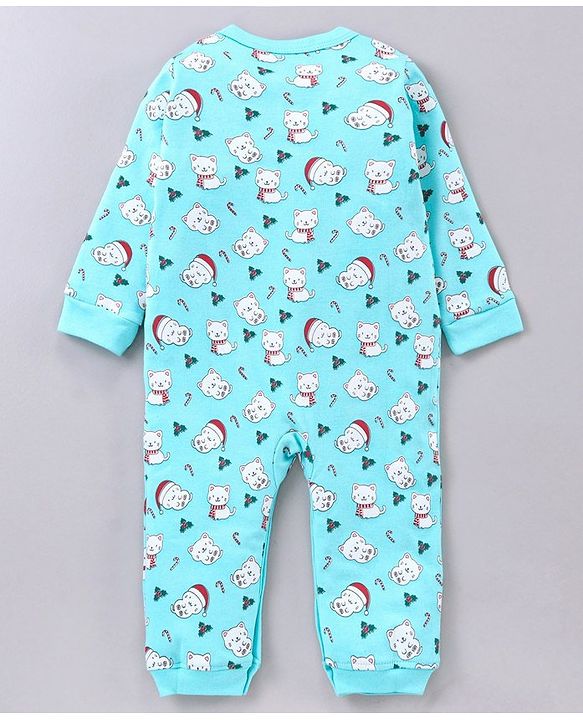 Babyhug 100% Cotton Full Sleeves Printed Romper Pack of 2 - Multicolor