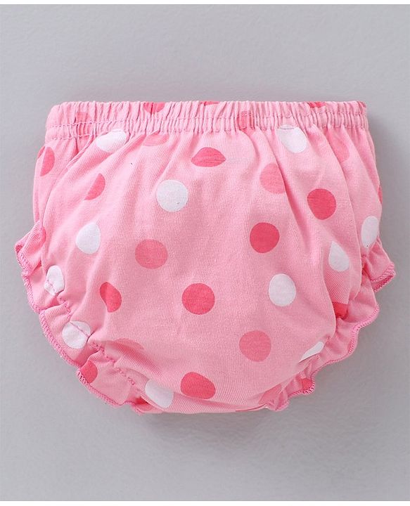 Babyhug 100% Cotton Antibacterial Bloomers Multi Print Pack Of 3 - Pink