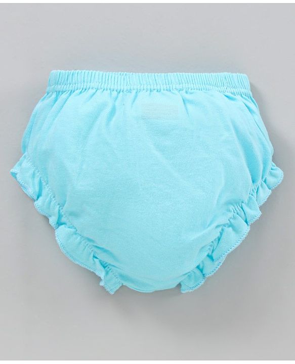 Babyhug 100% Cotton Antibacterial Bloomers Printed Pack of 3 - Blue Yellow Pink